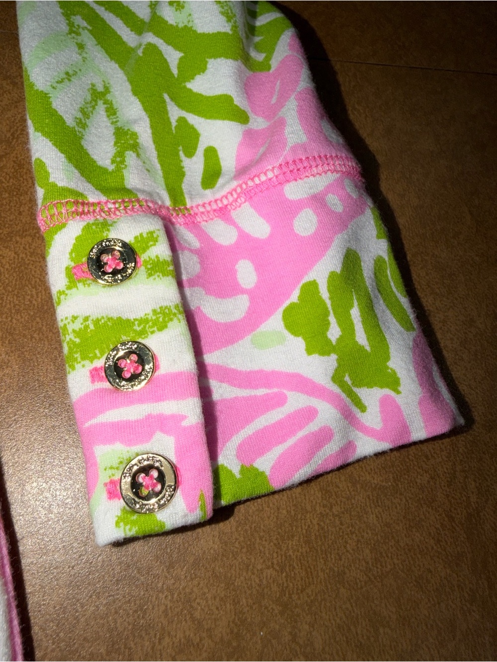 Lilly Pulitzer Pink & Green Pineapple-Print Shift Dress • Tropical • Size Small - Picture 3 of 9